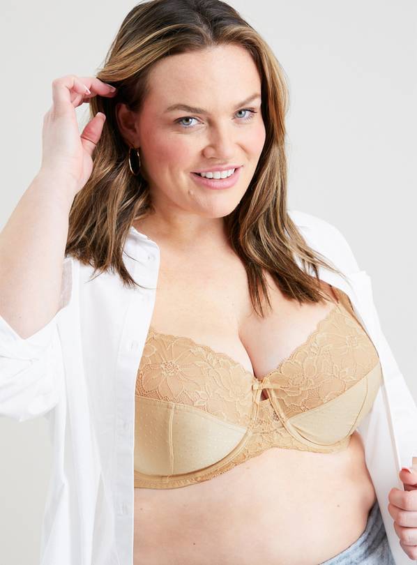 Buy DDGG Late Nude Recycled Lace Comfort Full Cup Bra 42DD Bras